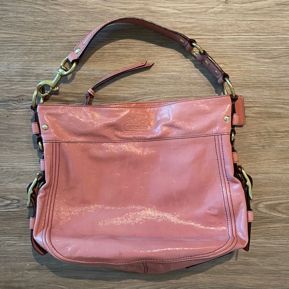 Coach Pink Patent Leather Purse
